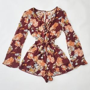 REWIND TIE-FRONT ROMPER